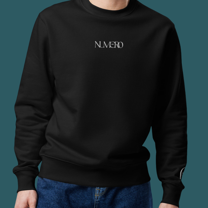 NUMER0 - Luomupuuvilla - Unisex - College svetari