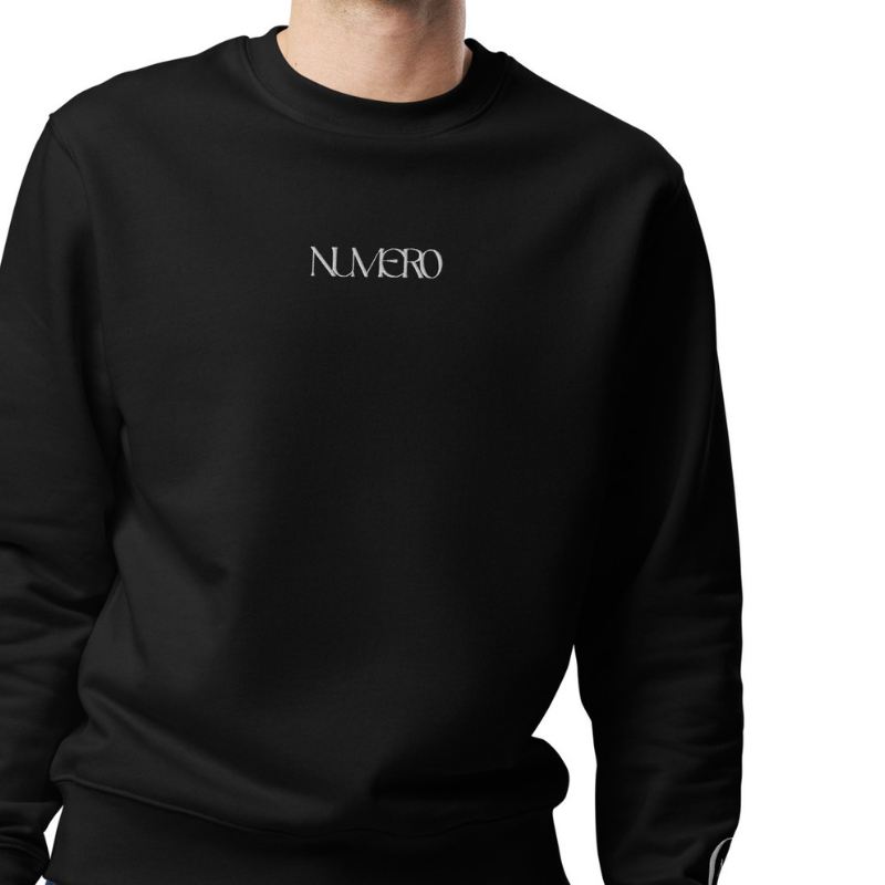 NUMER0 - Luomupuuvilla - Unisex - College svetari