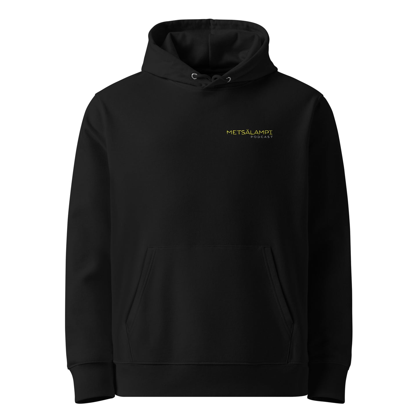 Metsälampi - Luomupuuvilla - Huppari - Unisex - Musta